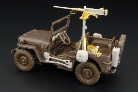 ハウラー HLX48194 1/48 WWII アメリカ ジープ用 機銃,ライフル,アクセサリーセット(ハセガワ用)