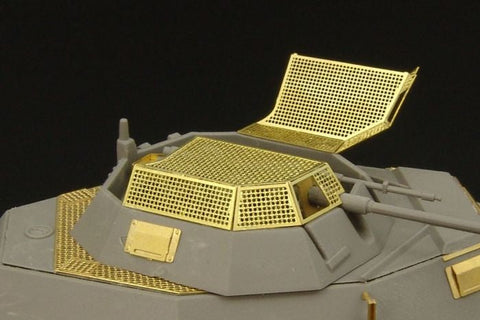 ハウラー HLX48249 1/48 WWII ドイツ Sd.Kfz.222 4輪装甲偵察車 グリル(タミヤ/ICM用)