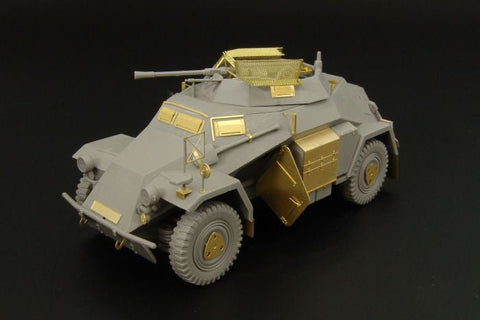 ハウラー HLX48251 1/48 WWII ドイツ Sd.Kfz.222 4輪装甲偵察車 エッチング基本セット(タミヤ/ICM用)