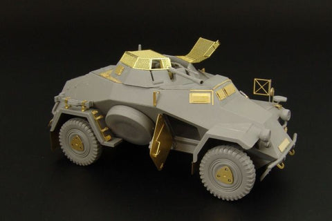 ハウラー HLX48251 1/48 WWII ドイツ Sd.Kfz.222 4輪装甲偵察車 エッチング基本セット(タミヤ/ICM用)