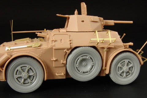 ハウラー HLX48263 1/48 WWII イタリア AB41 装甲偵察車 レジンホイールセット(タミヤ/Supermodel用)