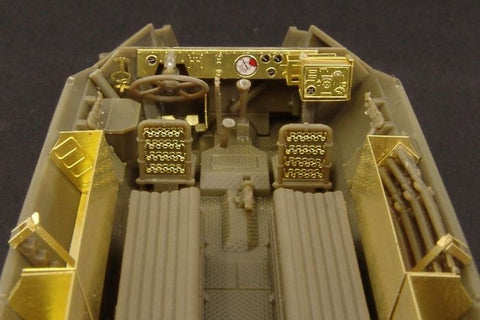 ハウラー HLX48277 1/48 WWII ドイツ Sd.Kfz.251/1 C型 インテリア エッチングセット(AFVクラブ用)