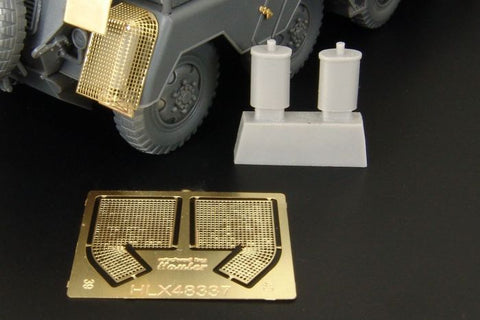 ハウラー HLX48337 1/48 WWII ドイツ Sd.Kfz.232 8輪重装甲車マフラー・マフラーカバー(タミヤ用)