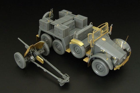 ハウラー HLX48361 1/48 WWII ドイツ クルップ プロッツェ3.7cm対戦車砲牽引型 エッチングセット(タミヤ用)