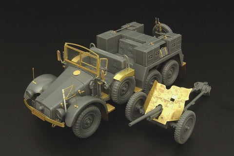ハウラー HLX48361 1/48 WWII ドイツ クルップ プロッツェ3.7cm対戦車砲牽引型 エッチングセット(タミヤ用)