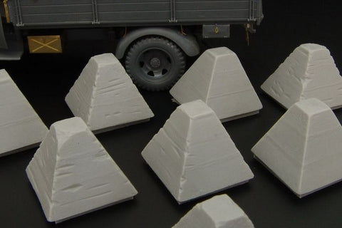 ハウラー HLX48367 1/48 WWII ドイツ 「龍の歯」対戦車障害物
