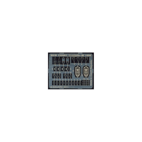 HGW 132001 1/32 メッサーシュミット Bf 109E シートベルト 2セット | エデュアルド,サイバーホビー,トランペッター用