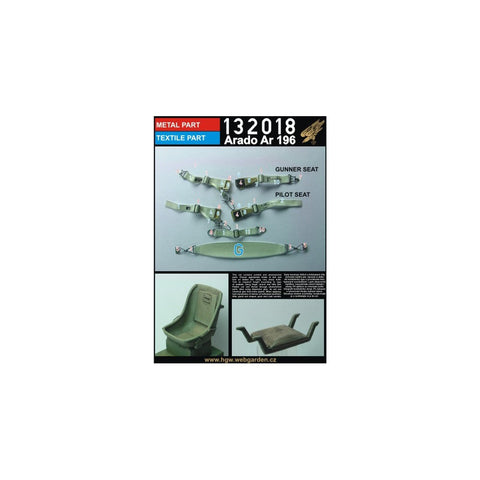 HGW 132018 1/32 アラド Ar 196 + シート シートベルト pilot + gunners seats + maps | レベル用