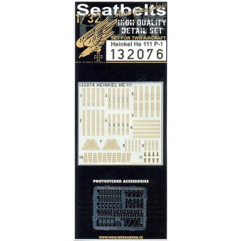 HGW 132076 1/32 ハインケル HE 111 シートベルト 2セット | レベル用