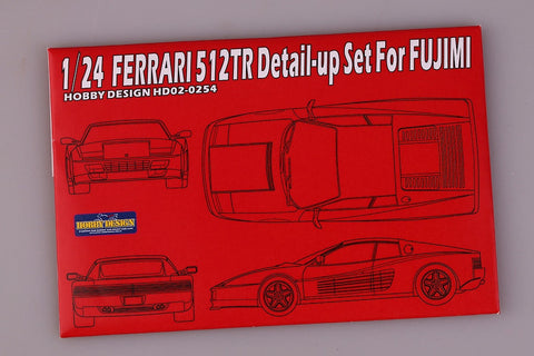 ホビーデザイン HD02-0254 1/24 フェラーリ 512TR ディティールアップセット (フジミ用)(エッチングパーツ+レジン)