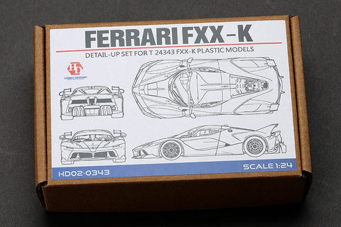 ホビーデザイン HD02-0343 1/24 フェラーリ FXX-K ディティールアップセット (タミヤ24343用) (エッチングパーツ+メタルパーツ+レジン)