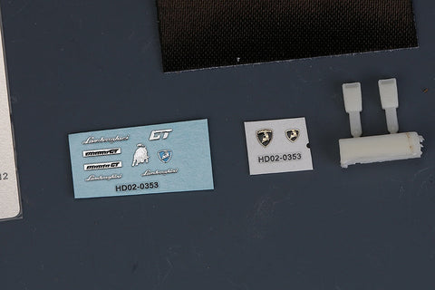 ホビーデザイン HD02-0353 1/24 ランボルギーニ ディアブロ GT ディティールアップセット(アオシマ010501用)(エッチングパーツ+レジン+メタルロゴ)