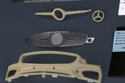 ホビーデザイン HD02-0354 1/24 メルセデスベンツ AMG GT ディティールアップセット (レベル07028用) (エッチングパーツ+レジン+メタルロゴ)
