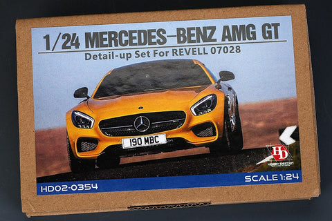 ホビーデザイン HD02-0354 1/24 メルセデスベンツ AMG GT ディティールアップセット (レベル07028用) (エッチングパーツ+レジン+メタルロゴ)