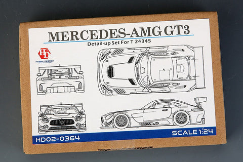ホビーデザイン HD02-0364 1/24 メルセデス-AMG GT3 ディティールアップセット (タミヤ24345用) (エッチングパーツ+メタルパーツ+レジン)
