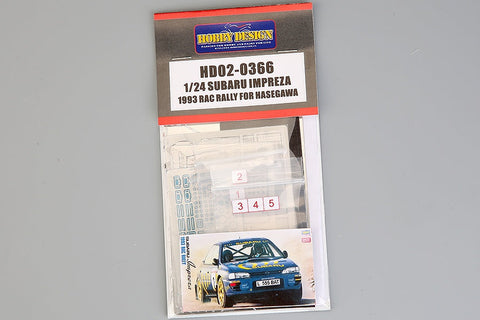 ホビーデザイン HD02-0366 1/24 スバル インプレッサ 1993 ラリー (ハセガワ用)(エッチングパーツ+メタルパーツ+レジン)