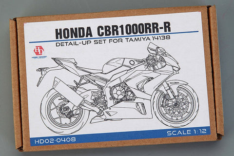 ホビーデザイン HD02-0408 1/12 ホンダ CBR1000RR-R ディティールアップセット (タミヤ14138用)(エッチングパーツ+メタルパーツ+メタルロゴ)