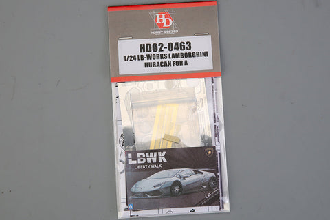 ホビーデザイン HD02-0463 1/24 LB-ワークス ランボルギーニ ウラカン (アオシマ059906用)(PE+レジン)