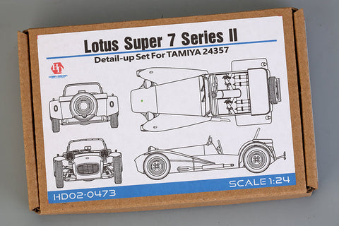 ホビーデザイン HD02-0473 1/24 ロータス スーパー7 シリーズ2 タミヤ (24357)用(PE+メタルパーツ+レジン+メタルロゴ)