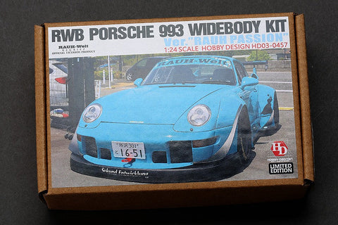 ホビーデザイン HD03-0457 1/24 RWB ポルシェ 993 ワイドボディキット For Ver."Rauh Passion" (レジン+エッチングパーツ+デカール+メタルパーツ)