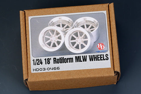 ホビーデザイン HD03-0466 1/24 18インチ Rotiform MLW ホイール (Aluminum alloy+レジン)