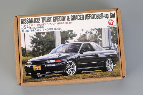 ホビーデザイン HD03-0520 1/24 日産 R32 トラスト グレッディ & グレーサー エアロ ディティールアップセット (タミヤ用) R32(24090)(レジン+エッチングパーツ+デカール)