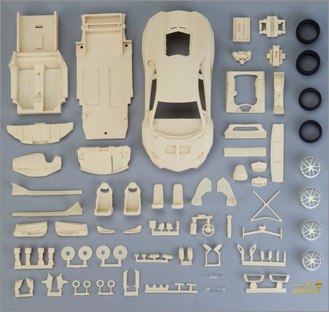 ホビーデザイン HD03-0572 1/24 LB-Works アヴェンタドール 2.0 (Combat Style) フルディティールキット(レジン+エッチングパーツ+デカール+メタルホイール+メタルパーツ+メタルロゴ)