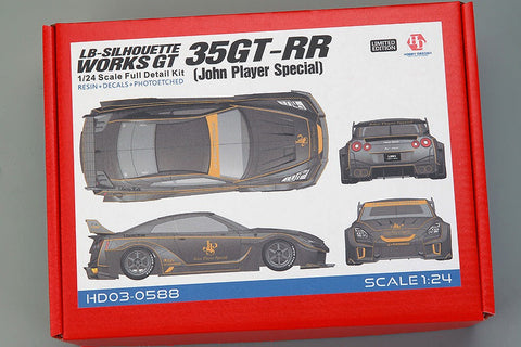 ホビーデザイン HD03-0588 1/24 LB-Silhouette Works GT 35GT-RR (John Player Sエッチングパーツcial) トランスキット (レジン+エッチングパーツ+デカール+メタルホイール+メタルパーツ+メタルロゴ)
