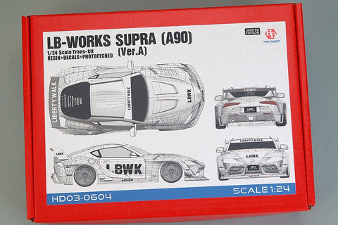 ホビーデザイン HD03-0604 1/24 LB-Works スープラ (A90)(Ver.A) トランスキット (レジン+エッチングパーツ+デカール+メタルパーツ+メタルロゴ)