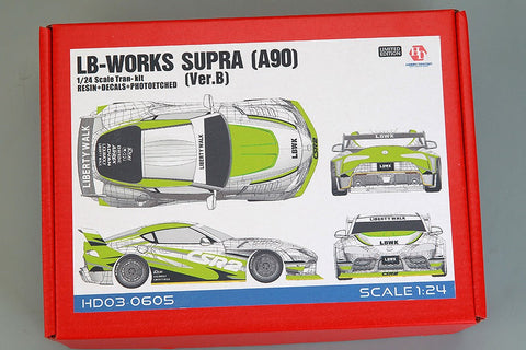 ホビーデザイン HD03-0605 1/24 LB-Works スープラ (A90)(Ver.B) トランスキット (レジン+エッチングパーツ+デカール+メタルパーツ+メタルロゴ)