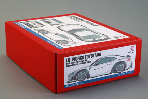 ホビーデザイン HD03-0647 1/24 LB-Works トヨタ86 フルディティールキット