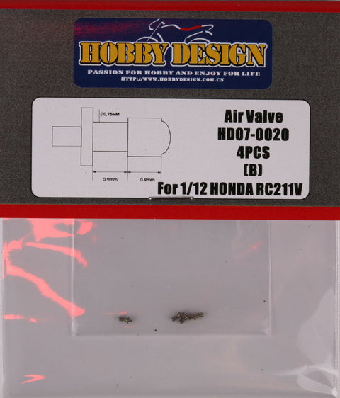 ホビーデザイン HD07-0020 1/12 タイヤエアバルブ ホンダ RC211V用 (B)
