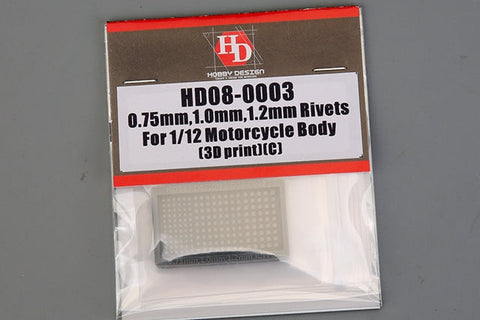 ホビーデザイン HD08-0003 1/12 M6,M8,M10 六角ヘッド フランジボルト(3Dプリント)(C)