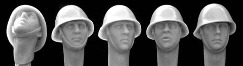 ホーネット HWH03 1/35 オランダ/ルーマニア兵 スチールヘルメット着用ヘッド, WWII