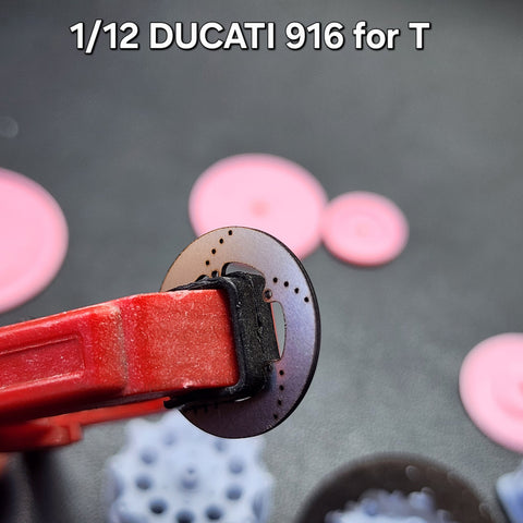 カレドモデル D019 1/12 ドゥカティ 916用 メタル製ディスクブレーキ (タミヤ用)