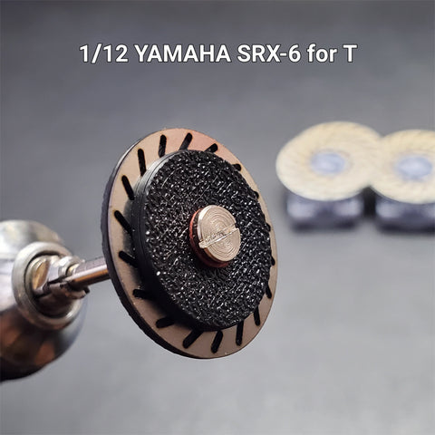 カレドモデル D012 1/12 ヤマハ SRX-6 オートバイ用金属製ディスクブレーキ (タミヤ用)