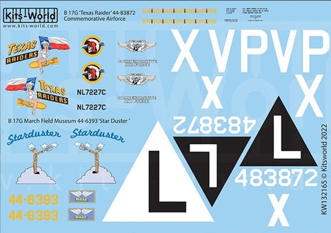 キッツワールド KW132165 1/32 ボーイング B-17G フライングフォートレス