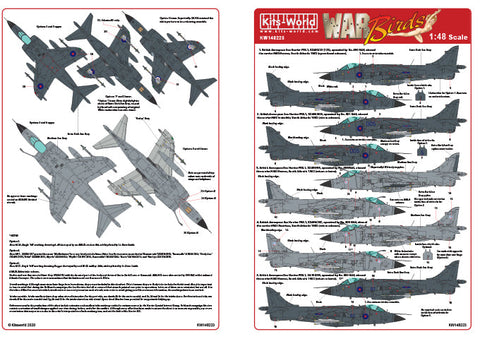 キッツワールド 1/48 KW148223 BAe シーハリアー フォークランド紛争 シート2