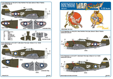 キッツワールド KW132077 1/32 P-47D サンダーボルト レイザーバック