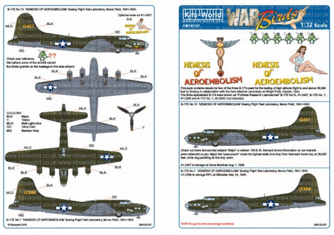 キッツワールド KW132107 1/32 ボーイング B-17E フライングフォートレス