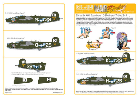 キッツワールド KW144012 1/144 デカールシート B-24 リベレーター