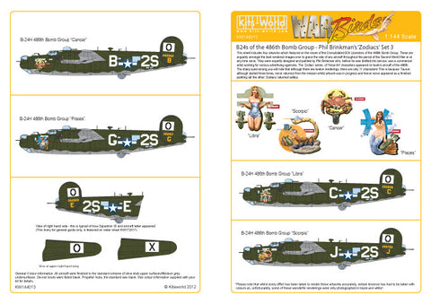 キッツワールド KW144013 1/144 デカールシート B-24 リベレーター