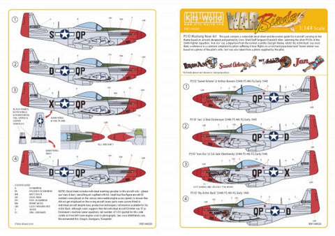 キッツワールド KW144020 1/144 P-51B/D's マスタング デカールシート