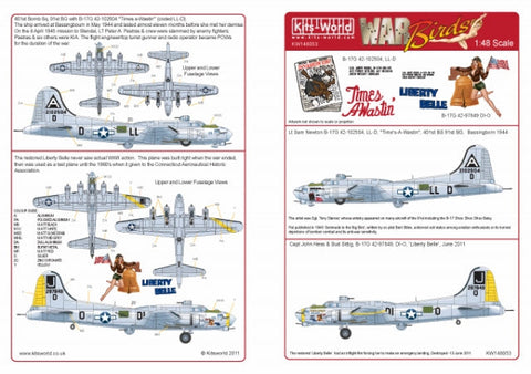 キッツワールド KW148053 1/48 ボーイング B-17G フライングフォートレス
