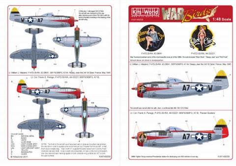 キッツワールド KW148059 1/48スケール デカールシート P-47