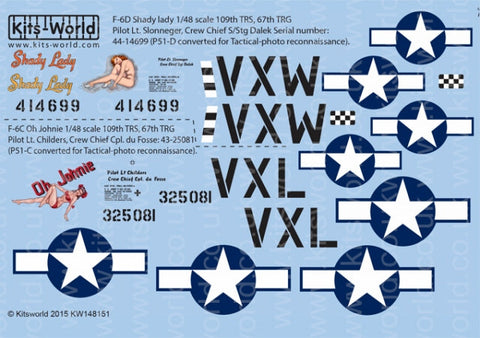キッツワールド KW148151 1/48 北アメリカ マスタング P-51 - F-6D