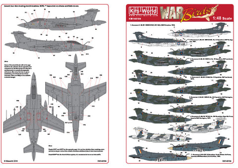 キッツワールド KW148184 1/48 ブラックバーン バッカニア S. Mk 2 Mk2A Mk2B