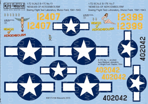 キッツワールド KW172138 1/72スケール ボーイング B-17E フライングフォートレス