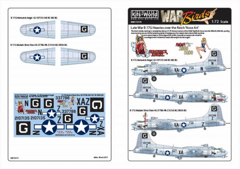 キッツワールド KW172174 1/72 ボーイング フライングフォートレス B -17G
