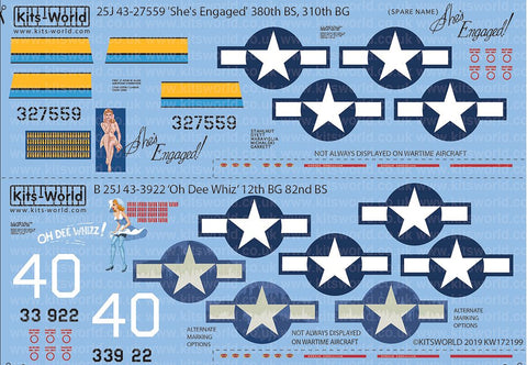 キッツワールド KW172199 1/72 北アメリカ B-25J ミッチェル